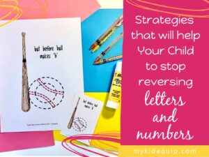 picture of strategy to stop letter reversals