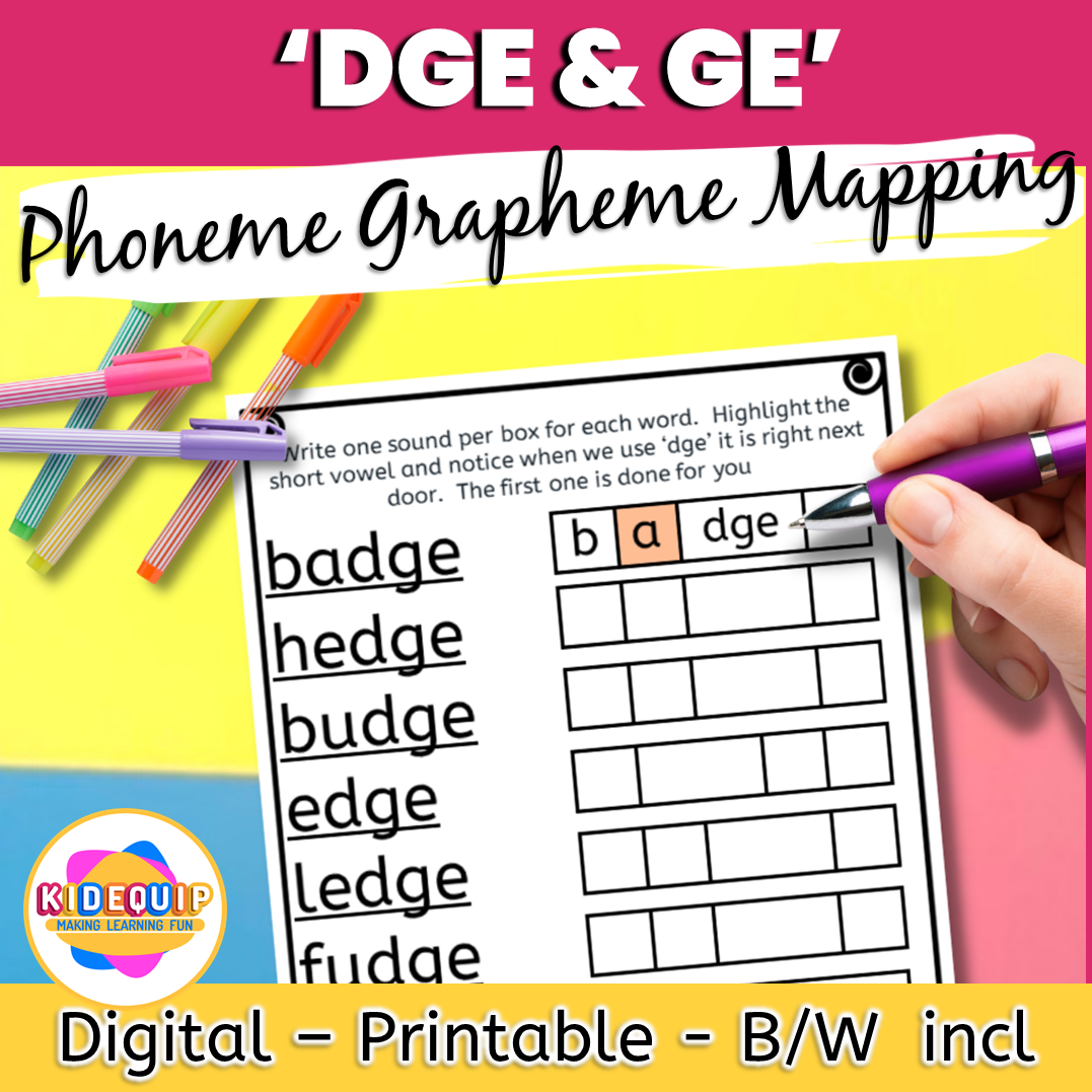 phoneme-grapheme mapping dge