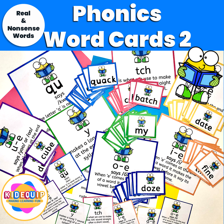 phonics words flashcards