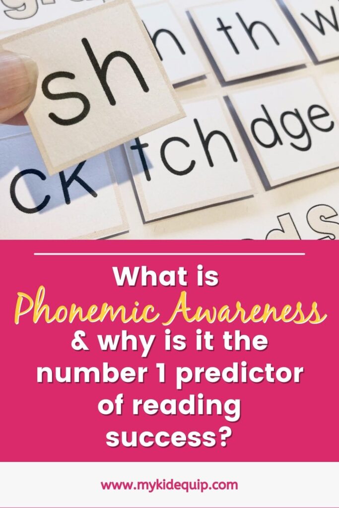 what is phonemic awareness and why is it the number 1 predictor of reading success