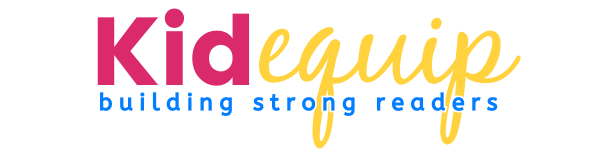 logo for kidequip structured literacy resources to build strong readers