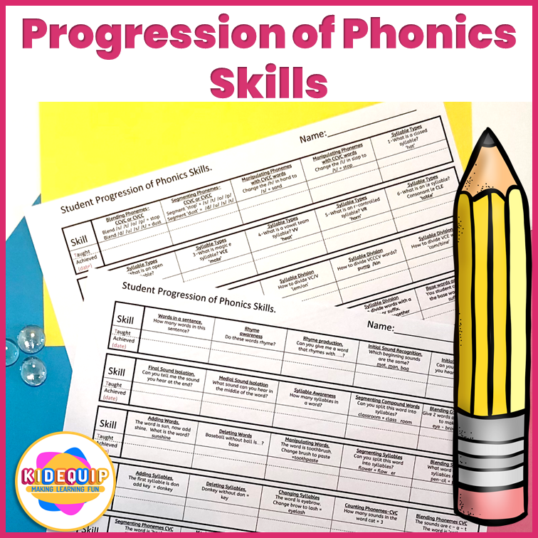 assessment for phonics trackers