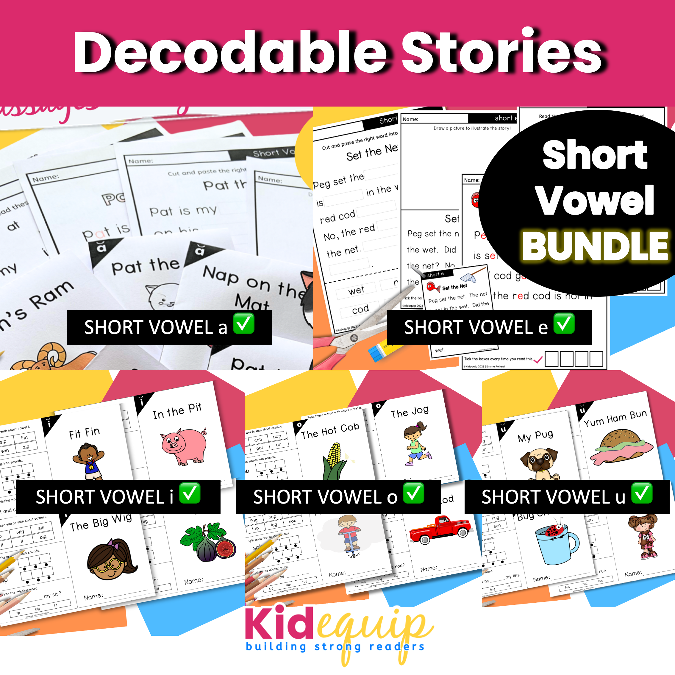 Decodable Readers for Short Vowels