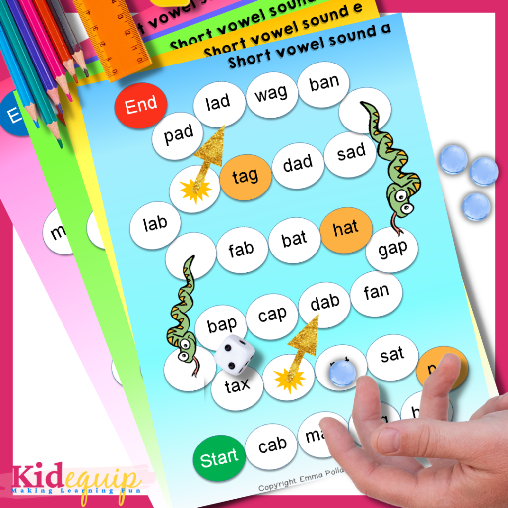 short vowel reading games