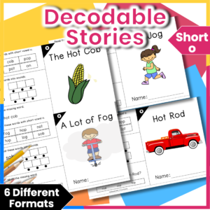 decodable printable books for short vowel o