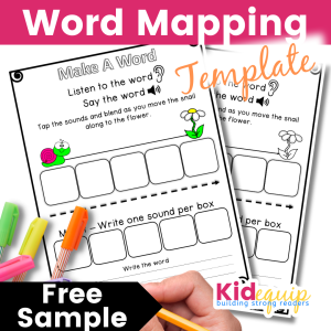 free word mapping template to build word reading fluency